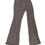 Billabong Suns Up Flare Pants Stretch Flare Leg Size Large Black Multi Colored Photo 1