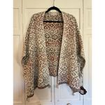 Knox Rose  nwt ombré animal print cape sweater  s Photo 5