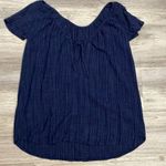 Kona Sol Blue Short Sleeve Tie Back Above the Knee Swim Coverup Dress Size Large Photo 5