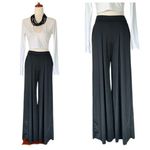 Amazon Elainone Black Wide Leg Pull On Pants With Pockets Photo 0