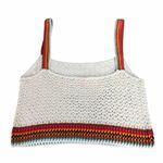 Marine layer  Caro Crochet Crop Tank Top Size Small Photo 3