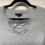 American Eagle Womens Light Blue Cut Out Bell Sleeve V Neck Sweater Size Small Photo 2