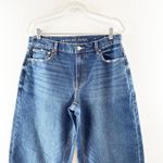 American Eagle Outfitters High Rise Stretch Denim Barrel Jeans Blue 8 Short Photo 2