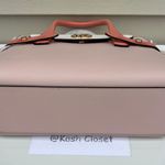Michael Kors Carmen Medium Color-Block Saffiano Leather Belted Satchel Photo 6