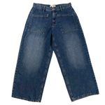 Lucky Brand Size 10 30 High Rise Wide Leg Crop Jeans Cropped Photo 0