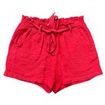 Knox Rose  Eyelet Shorts Women's Size Large Pockets Lightweight Red Cotton‎ FAIR Photo 0