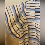 Coco Bianco ⭐️ striped linen blend button front crop top size XL Photo 8