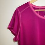 st. john's bay  Active | Petite Pink Quik-Dri V-Neck Athletic Top | PXL Photo 3