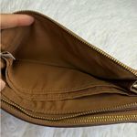 Coach Brown Double Zip Wallet Wristlet Photo 5