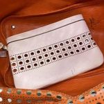 Ralph Lauren  bag shoulder white leather tote Photo 8