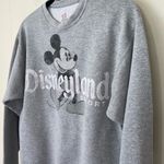 Hanes Disneyland Resort Crewneck Sweatshirt Mickey Mouse Grey Women’s Size S Photo 9