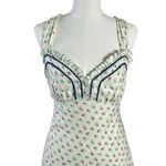 Free People  Dainty Western Prairie Sweet Hearts Midi Dress in Ivory Combo Large Photo 11