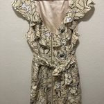 Bebe Vintage Y2K Cream Floral Midi Dress Size Large Photo 0