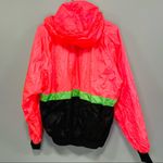 Vintage! Seattle blues neon pink and green Windbreaker hoodie sweatshirt size XL Photo 3