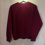 Everlane  Women’s Sherpa Sweatshirt Size XL Burgundy Maroon Photo 6