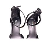 Torrid  Black Ankle Strap Pointed Toe Lucite Ombre Heel Pumps 9WW Wide Width Plus Photo 2