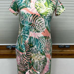 Adyson Parker  NWT Tropical Print Palm Tree Leaf T-shirt Dress Size XS Photo 0