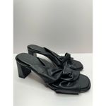 Caslon  Sandals Womens Size 6.5 Black Leather Crisscross Open Toe Block Heel Photo 1
