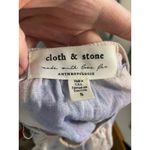 Cloth & Stone  Anthropologie Tie Dye Linen Ruffle Sleeve Mock Neck Button Top S Photo 7