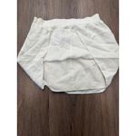 Forever 21  White Linen Blend Mini Skirt with Slit Size Medium Photo 3
