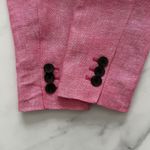 Talbots  Classic Linen Blazer Twill Pink Size 8P coastal Preppy casual chic Photo 4