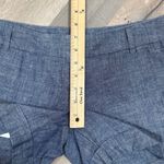 The Limited  Chambray Easy Short Cuffed Hem Low Rise Chino Shorts Blue 2‎ Photo 9