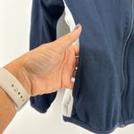 Nike  Dri-FIT Full Zip Fleece Hoodie Women's Size Small Navy Blue Athletic Jacket Photo 4