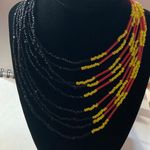 jeans peace woman necklace Yellow Photo 1