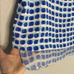 Kate Spade Blue Island Stamp Double Layer Tank Top Blouse Viscose $228 Coastal Photo 4