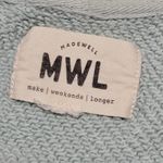 Madewell  Airyterry Sage Half Zip Oversized Sweatshirt Pullover Women size Small Photo 6