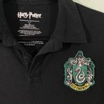 Harry Potter  Women's Black Slytherin Short Sleeve Polo Size XL Photo 3