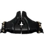 Gucci Trip GG Jewel Strap Lug Sole Leather Combat Chelsea Boots Black Size 38.5 Photo 7