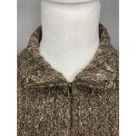 Charter Club  Wool Blend Sweater P SM Brown Cardigan Fisherman Nordic Fair Isle Photo 2