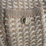 Ann Taylor short sleeve XXSP cardigan jacket Tweed gold shimmer Photo 3