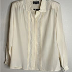 Vintage Womens Size 12 Carole Little Saint‎ Tropez West Cream Blouse Silk NEW Photo 0