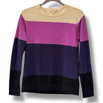 Peter Millar Peter‎ Millar Cashmere Sweater Color Block Crew Neck Long Sleeve Luxury Medium Photo 0