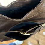 Foley and Corinna Leather Shoulder Bag Brown Gold Turnkey Boho Photo 5