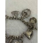 Vintage Silver Tone Charm Bracelet Ballerina, Ice Skating, Car Charms Womens Photo 2