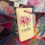 Entro dress rickrack detailing floral print colorful ric rac tulips lined L NWT Photo 7