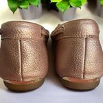 Michael Kors Sutton Leather Metallic Pink/Mauve Flat Shoes Bow Gold Hardware Sz9 Photo 2