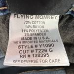 Vervet Flying Monkey fringe cuff skinny jeans, size 26 waist, EUC Photo 8