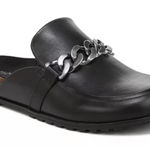 Vionic  georgie leather loafer mules w/ chain detail Photo 0