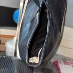 Tory Burch  Black and Tan Leather Canvas Tote Photo 7