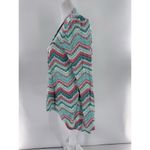 Shiela Rose Cardigan Sweater Sz L Chevron Colorful Artsy Fun Shawl Throw NWT Size L Photo 2