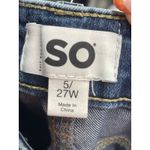 SO Junior's  Bootcut Low Rise Jeans Size 5 Waist Stretch  Blue Denim Bin9 Photo 1