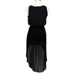 The Vintage Shop Pleated Skirt Sleeveless High Low Dress Black Size Small Photo 4