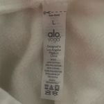 Alo Yoga Alo Courtside Tearaway Snap Pant Track in Ivory White Size Large Photo 7