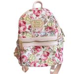 Lounge Fly Disney‎  Beauty and the Beast Floral Print Mini Backpack Belle Photo 9