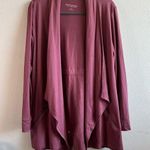 Soft Surroundings Cardigan Mauve Dusty Rose Pink Open Front Waterfall Sz M EUC Photo 0