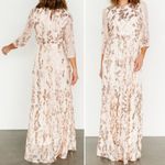 Baltic Born NWT  Destiny Sequin Maxi Dress Rose Gold Champagne Sz XL Formal Gown Photo 15